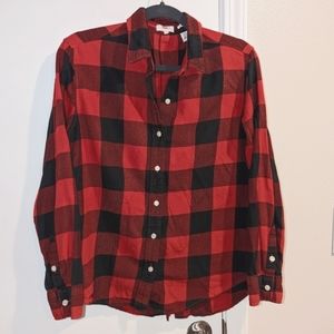 Levi's Ultimate Boyfriend Button Back Flannel Women's Medium